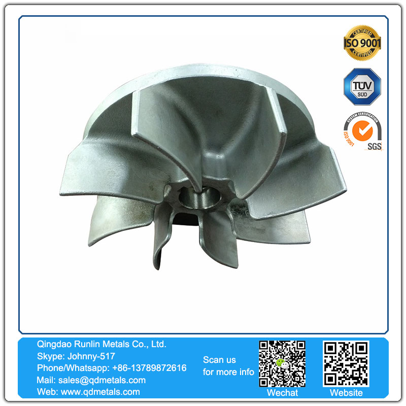 centrifugal pump impeller casting for aluminum steel iron