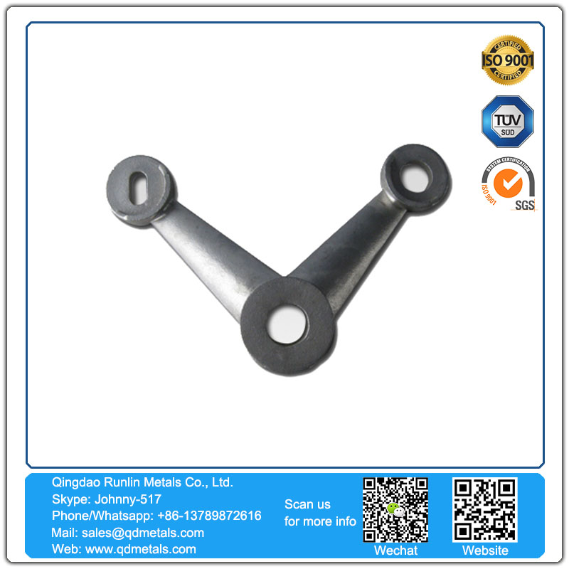 China Factory Customized Stainless Steel Investment casting 316 stainless steel mirror polishing glass clamp holder glass clip glass holder Railing Bracket Holder