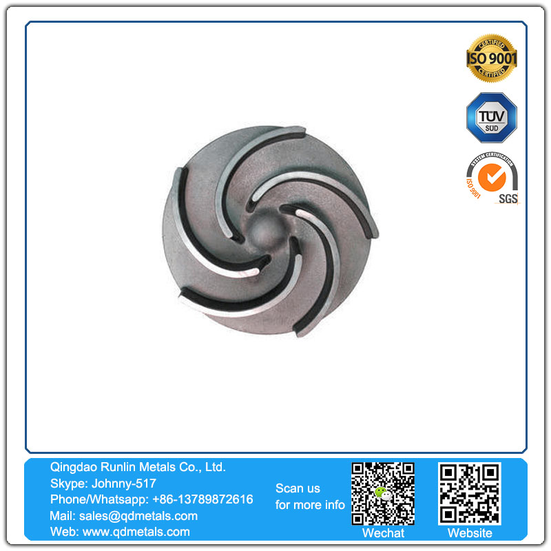 stainless steel investment casting pump impeller oem stianless steel casting auto parts investment casting cnc machining auto parts