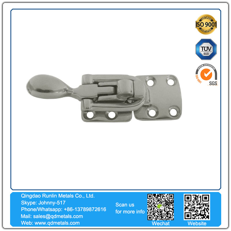 Stainless steel marine accessories investment casting polishing door lock