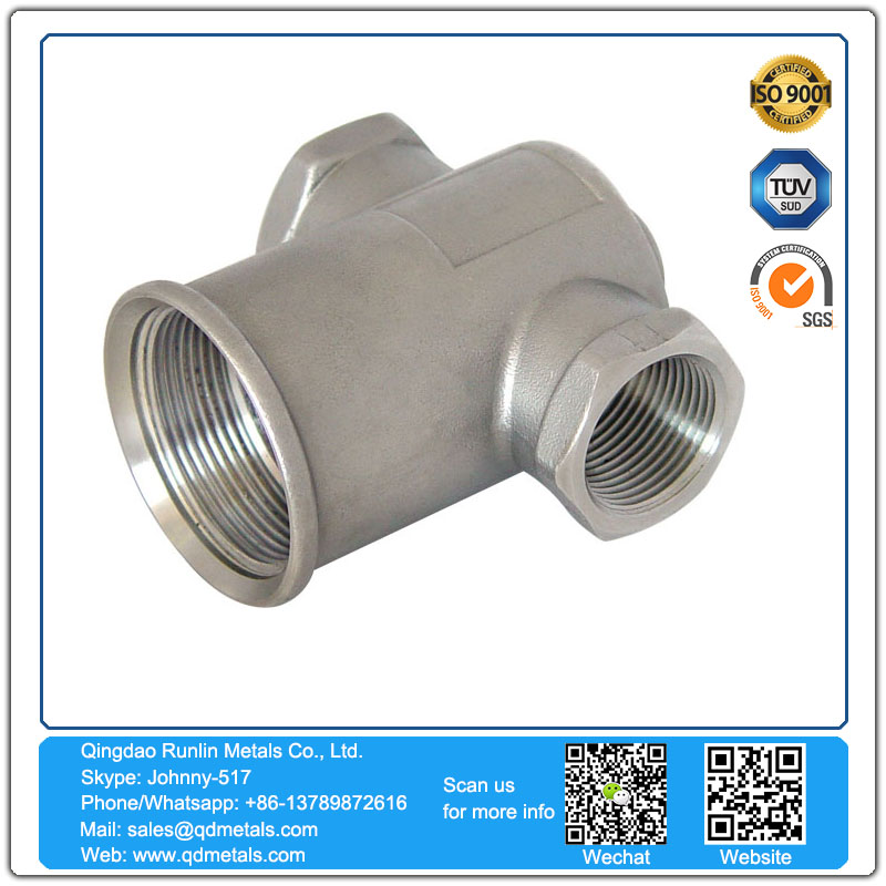 Stainless Steel pipe Fittings t joint China Factory Custom 316L Stainless Steel