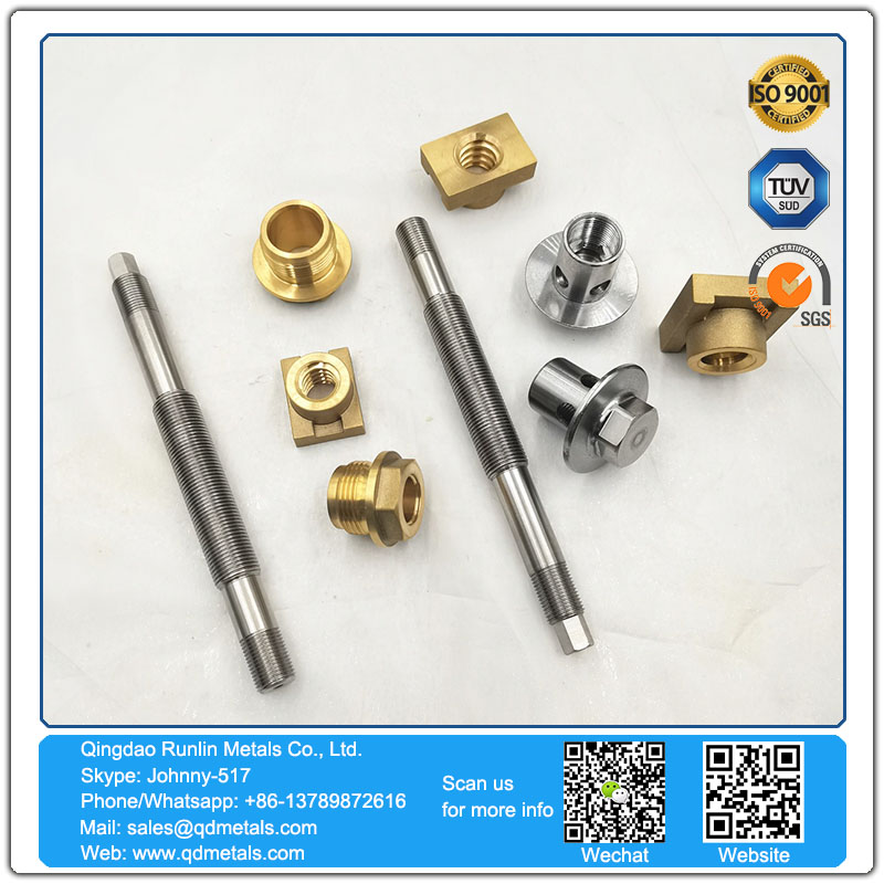 Precision CNC Machined Stainless Steel and Brass Parts