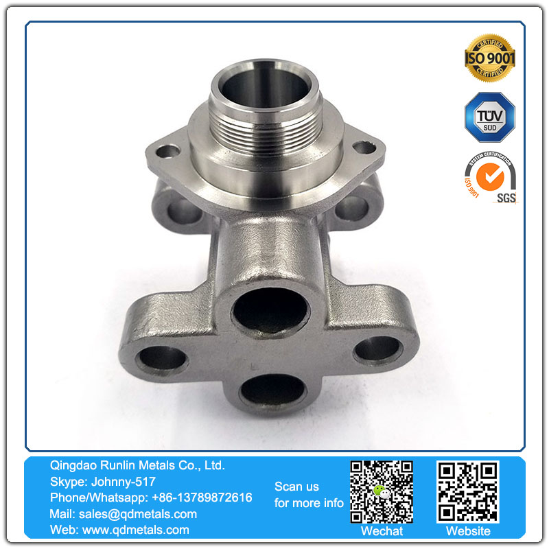 Stainlesscarbon alloy steel pressure precision metal investment casting foundry china cnc milling machining