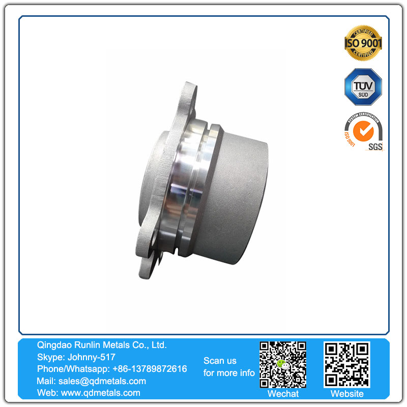 OEM high pressure A380 aluminum die casting with polishing fuel cap part