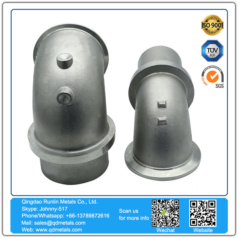 Volvo exhaust pipe precision casting machine products to map customization investment cast iron die casting