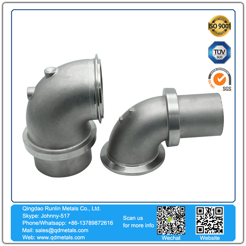 Volvo exhaust pipe precision casting machine products to map customization investment casting boss casting with machining