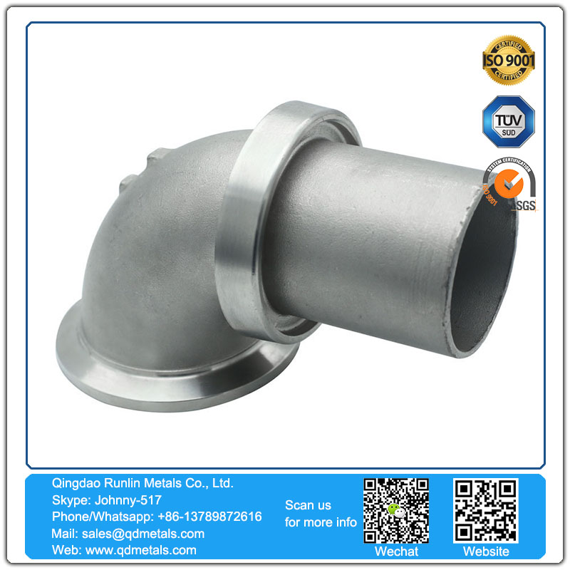 Volvo exhaust pipe precision casting machine products to map customization stainless steel die casting